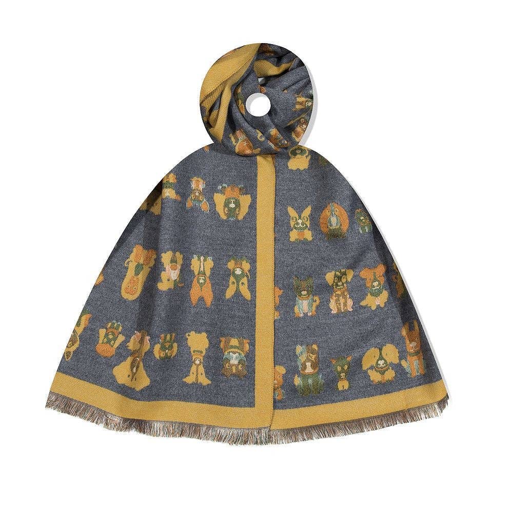 Fox by Ren GmbH - Wholesale Sjaal - Dames - Sjaal met hondenprint3