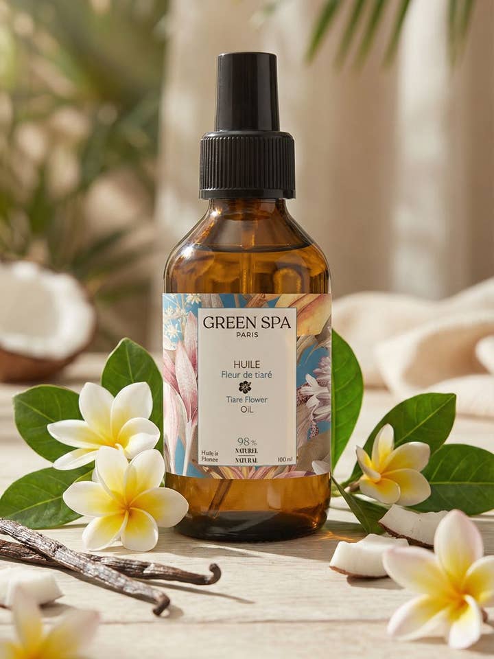 Huile Fleur de Tiaré pour la vente par Green Spa