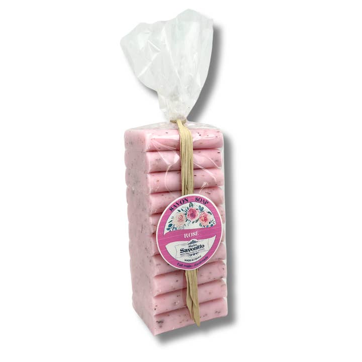MAITRE SAVONITTO - Wholesale Bar Soap - Pack of 10 soaps 24g Scent ROSE