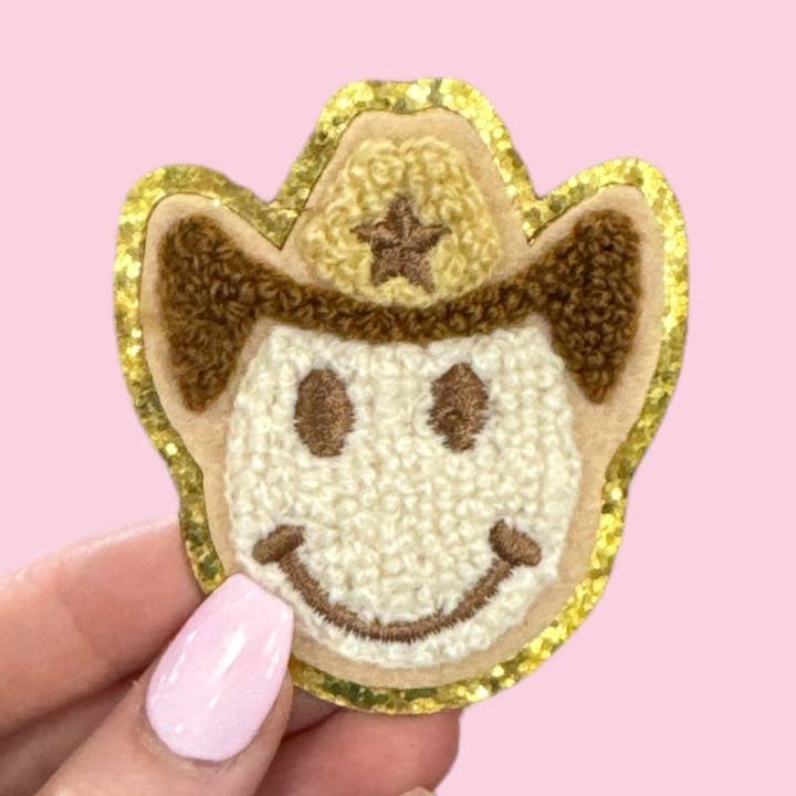 Cowboy - Tan (STICKY BACK) ($100 MINIMUM ON PATCHES) for wholesale by Camel Threads