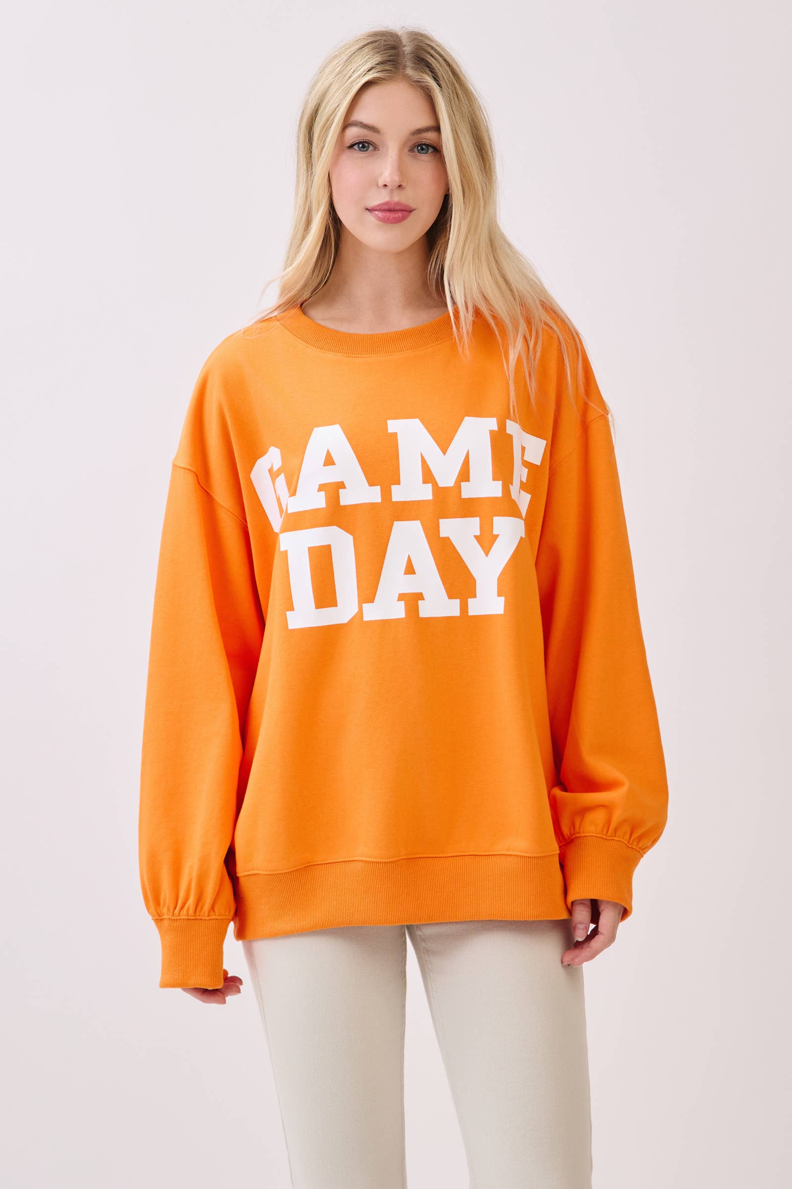 Sewn and Seen - Wholesale Graphic Sweatshirt - Women's - Bold Varsity Game Day Sweatshirt18