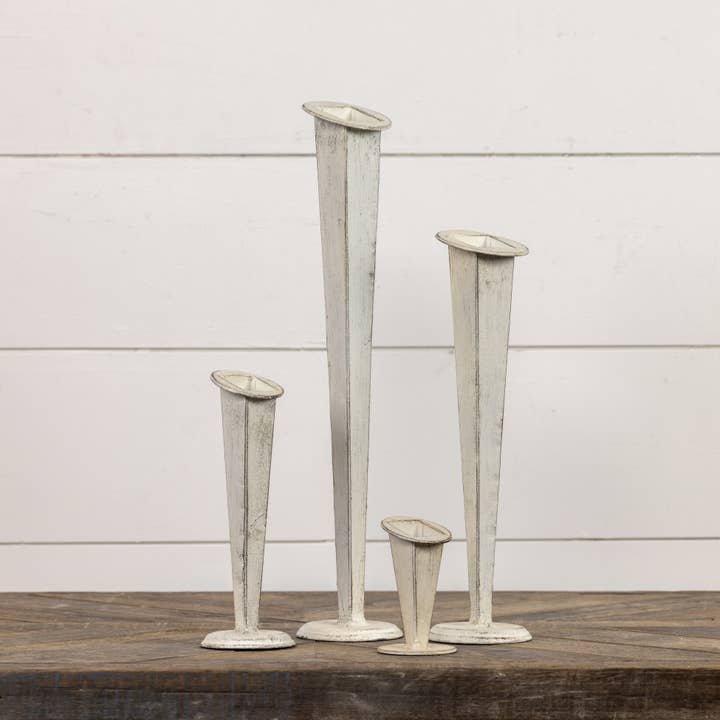 Ragon House - Wholesale Vase - 16.5" WHITE TAPERED VASE2