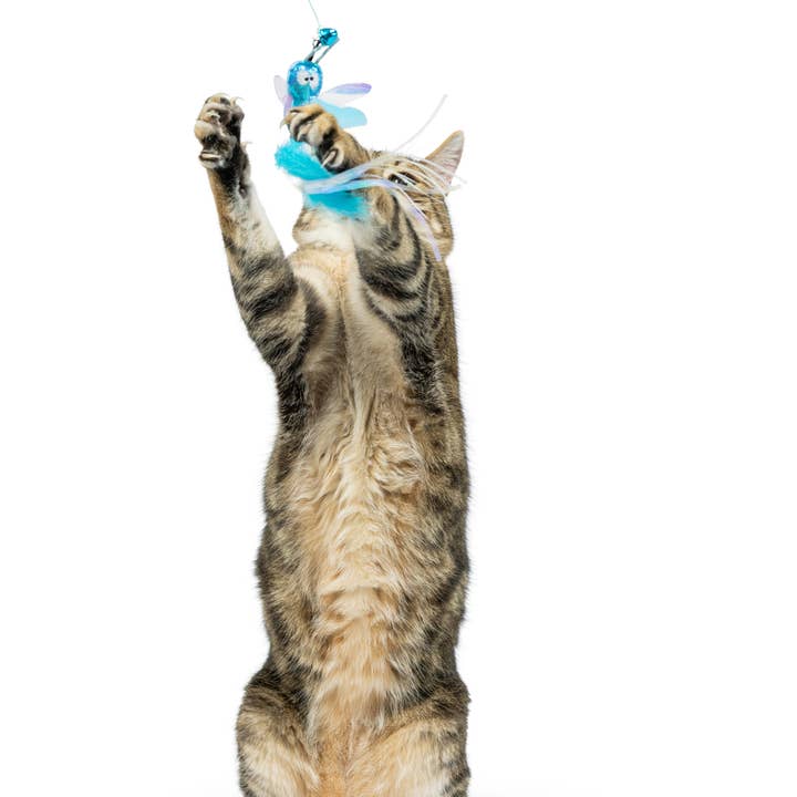 Huxley & Kent - Wholesale Pet Toy - Cat - Wire Dragonfly & Mouse Wand Cat Toy6