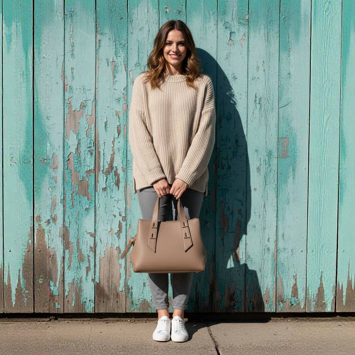 AMELIA VEGAN LEATHER SATCHEL for wholesale by KAYLA+AVA