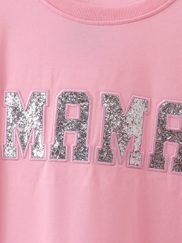 Mom & Co. - Wholesale Mommy & Me Sets - Pink MAMA glitter mom&me top4