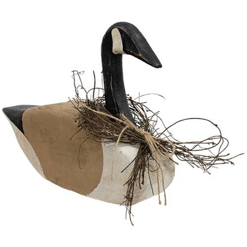 Buckeye Craft Co. - Wholesale Decorative Tabletop Object - Wooden Canadian Goose