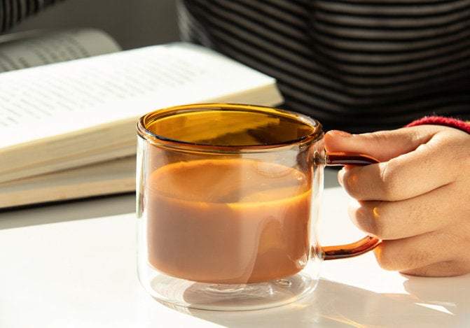 Our Dining Table - Wholesale Coffee Mug - Colored Double Wall Insulated Glass Mugs4