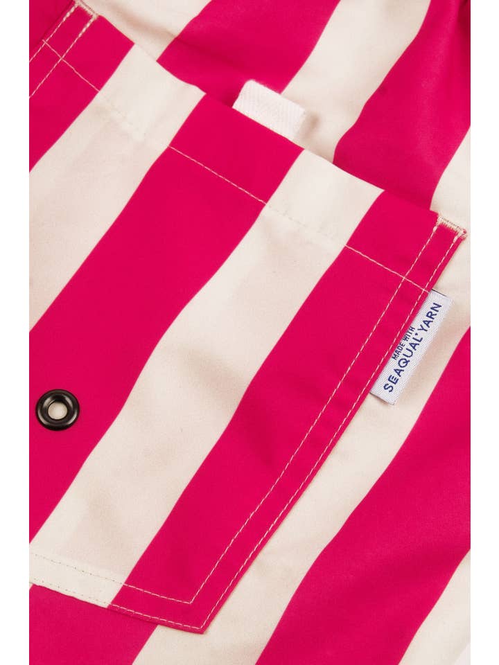Trendsplant Clothing - Vente Short de bain – homme - Maillot de bain Beach Club SEAQUAL® YARN fuchsia