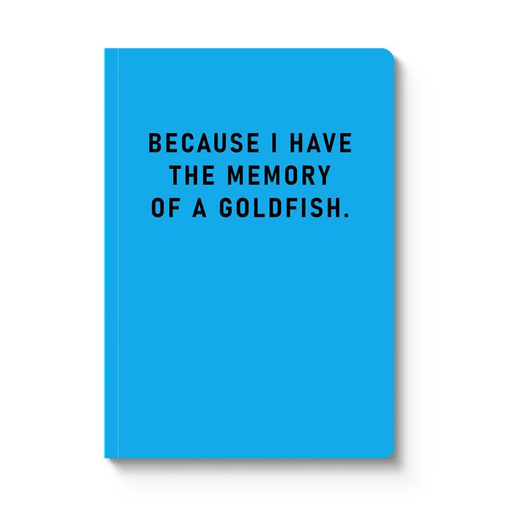 Memory of A Goldfish Paperback Notebook (9505) for wholesale by Ohh Deer UK + EU