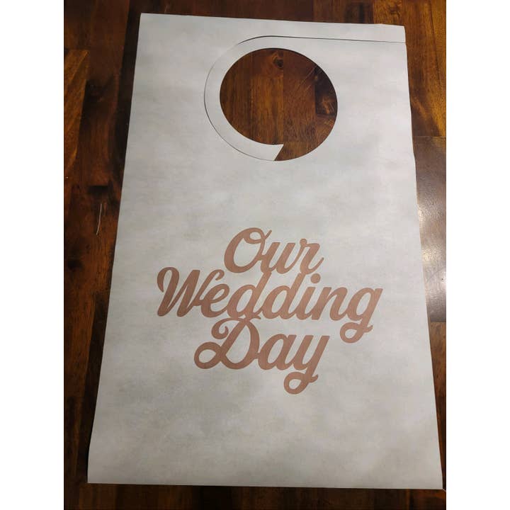 Party Bibs – wholesale Disposable napkin – Stock Party Bibs-Our Wedding Day Bib, Pack of 10