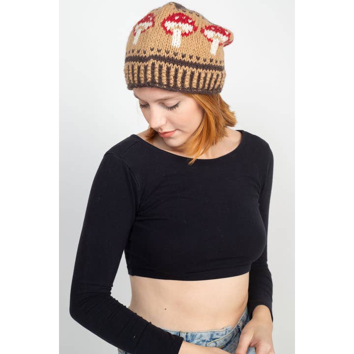 Lakhays Collection Inc. - Wholesale Beanie - Unisex - Wild Mushroom Slouchy Beanie
