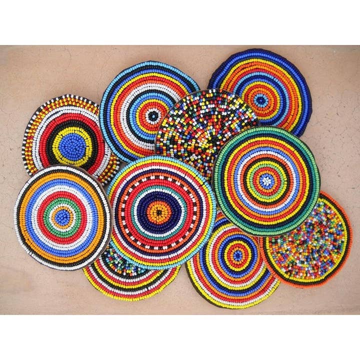 Maasai Coaster for wholesale by AFRIKABLE