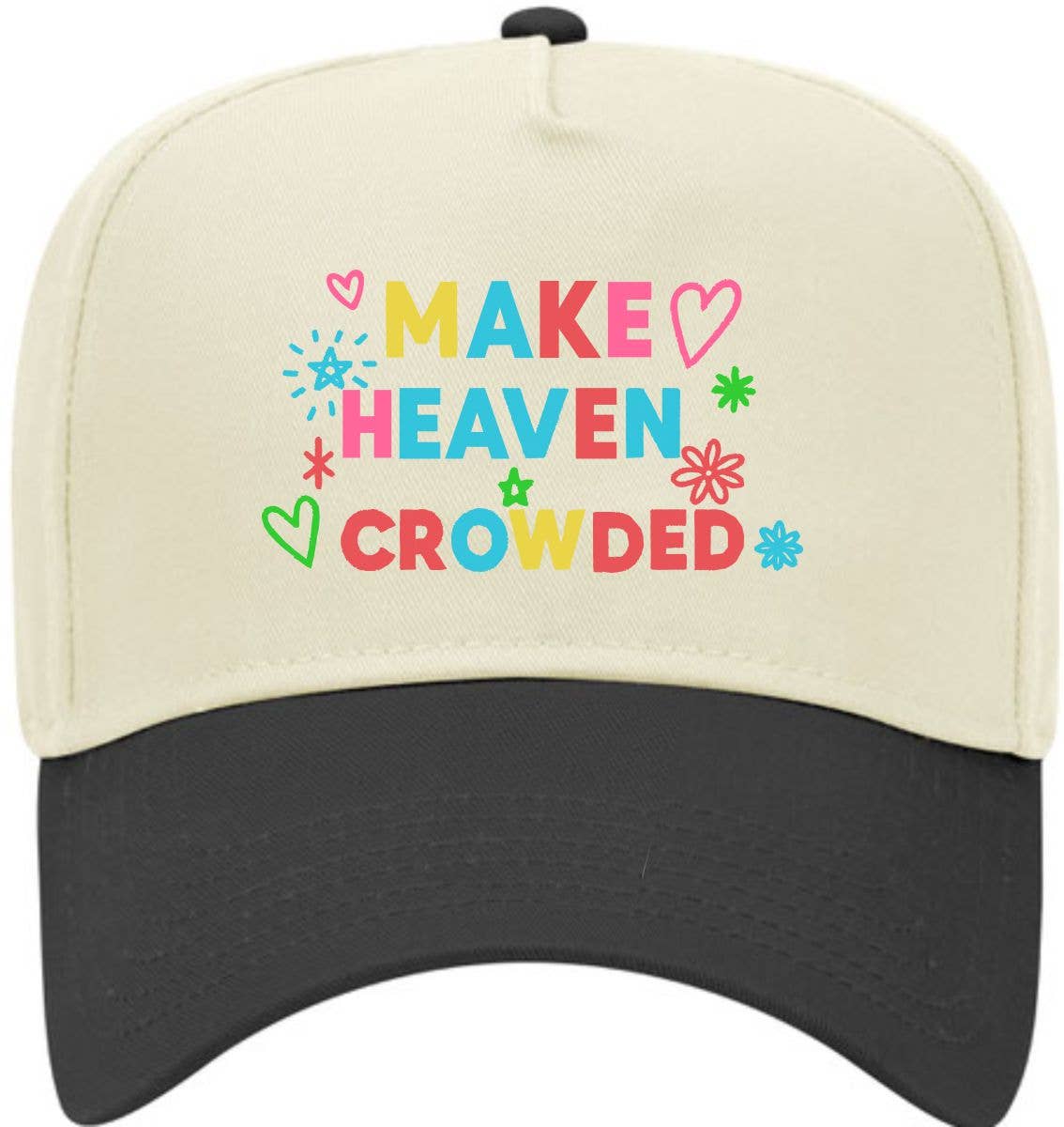 LC Elizabeth - Wholesale Trucker Hat - Women's - Make Heaven Crowded Patchwork | LC Elizabeth Original | Embroidered Trucker Hat1
