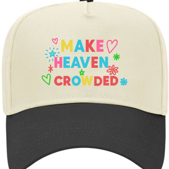 LC Elizabeth - Wholesale Trucker Hat - Women's - Make Heaven Crowded Patchwork | LC Elizabeth Original | Embroidered Trucker Hat1