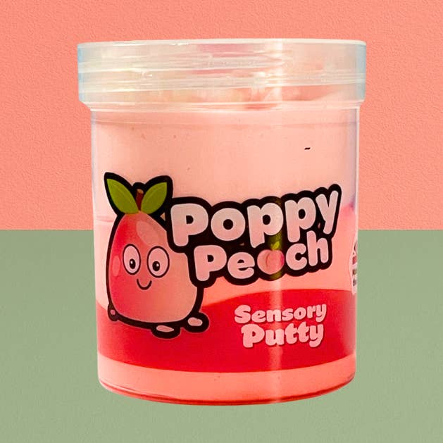 Poppy Peach Sensorisk Kitt – Fall med 12 - Kittkompisar för wholesale av Putty Pals