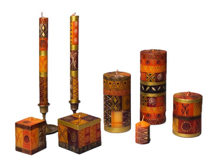 Safari Gold Candle for wholesale by Thumbprint Artifacts