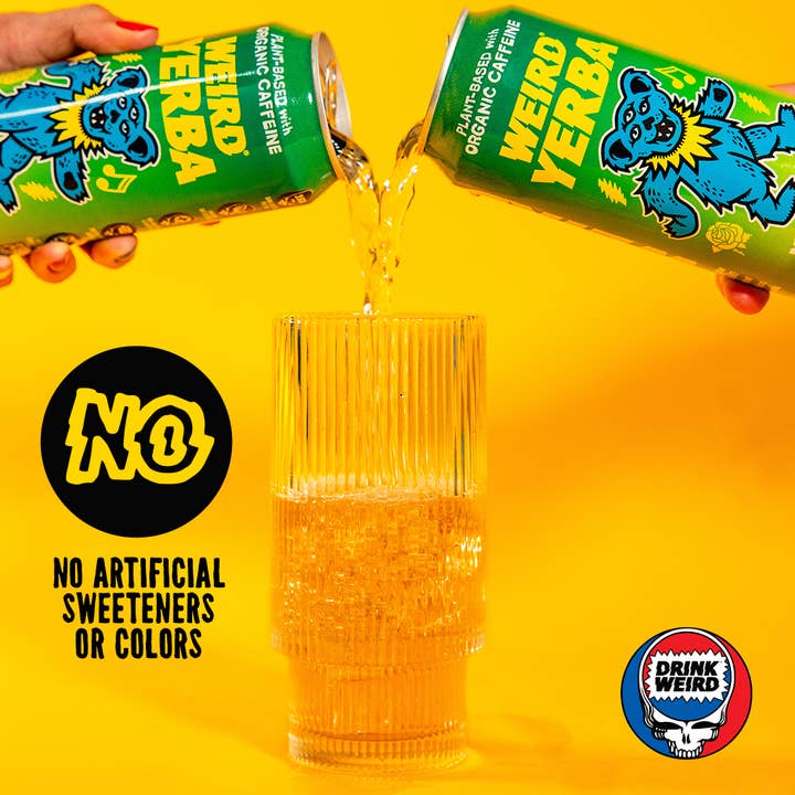 Weird Beverages - Wholesale Sports/Energy Drink - Organic Mystical Mint Yerba Mate 12pk of 16oz Cans3