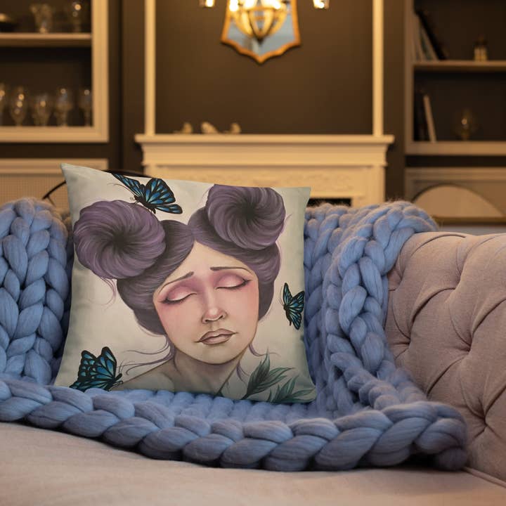 “Metamorphosis” Pillow for wholesale by The Art of Francella