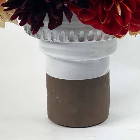Lanikai Flower Vase White | plant pot | Ceramics | Handmade for wholesale by Greatceramics