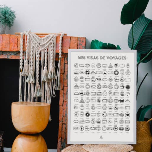 AVENTURA ÉDITIONS - Wholesale Art Print - Display travel visas0