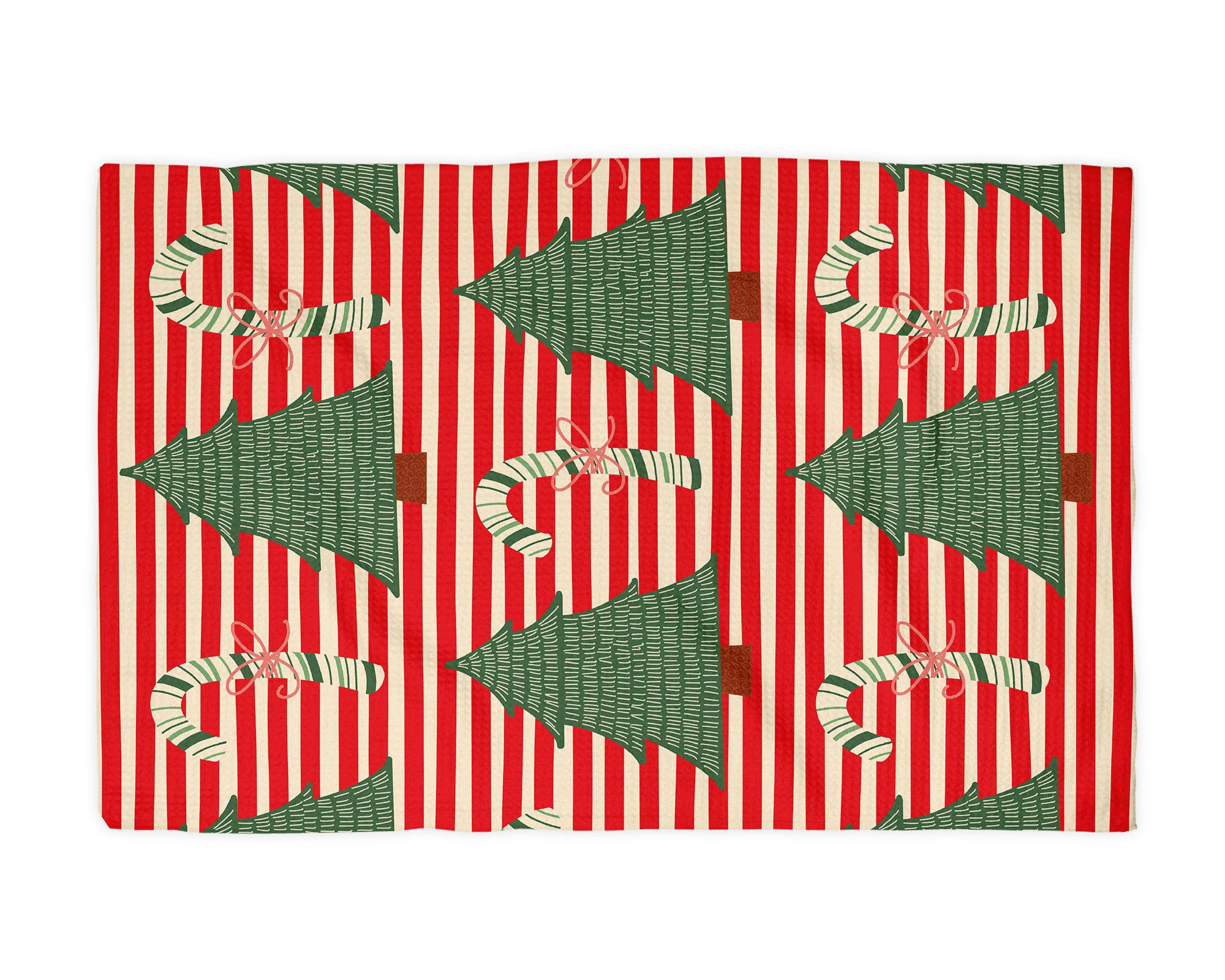 Canary Road - Wholesale Tea Towel - Christmas Retro Kitchen Tea Towel Waffle Holiday Baking1