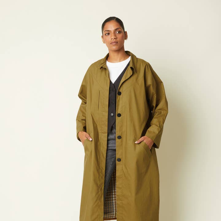 LE Trench - Paper Sewing Pattern - educational material for wholesale by Atelier Brunette - Fabrics & Sewing Patterns Shop