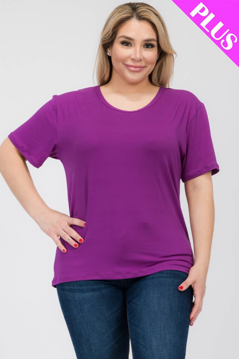 CAPELLA APPAREL - Vente T-shirt – femme - T-shirt basique à manches courtes grande taille2