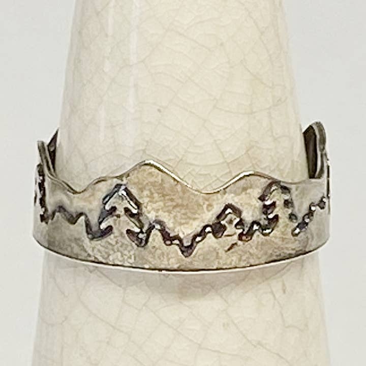 MergingMetals – Engroshandel Båndring – Unisex Mountain & Forest Ring Band0