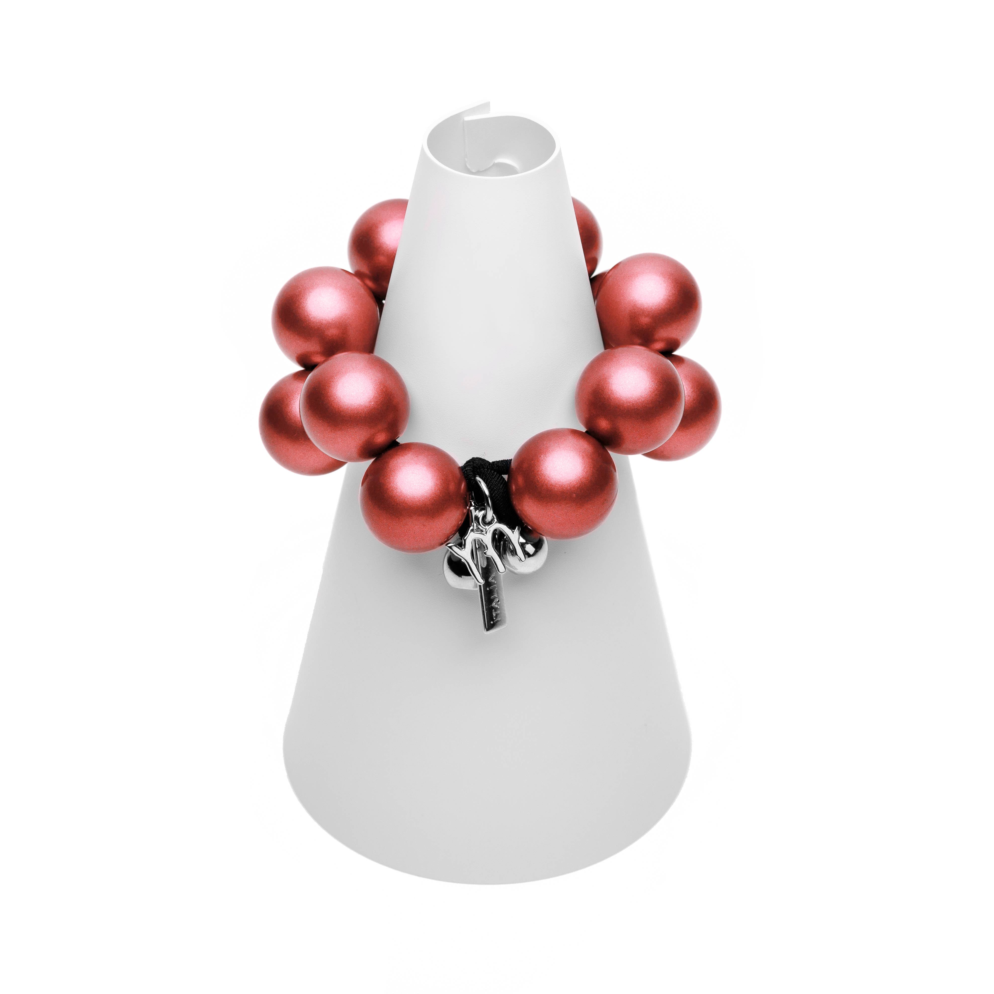 Mirta Accessori Moda - Wholesale Beaded Bracelet - Bracelet with Metal resin spheres 100% Made in Italy23