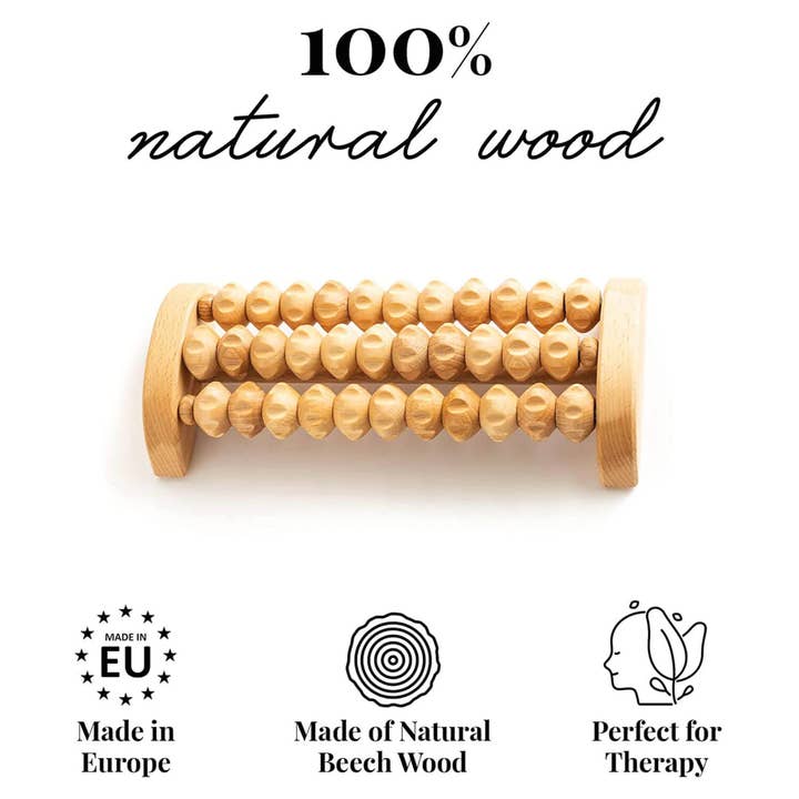 Tuuli GmbH - Wholesale Body Massager - Wooden Foot Massager Massage Roller Tool 26 x 12 cm