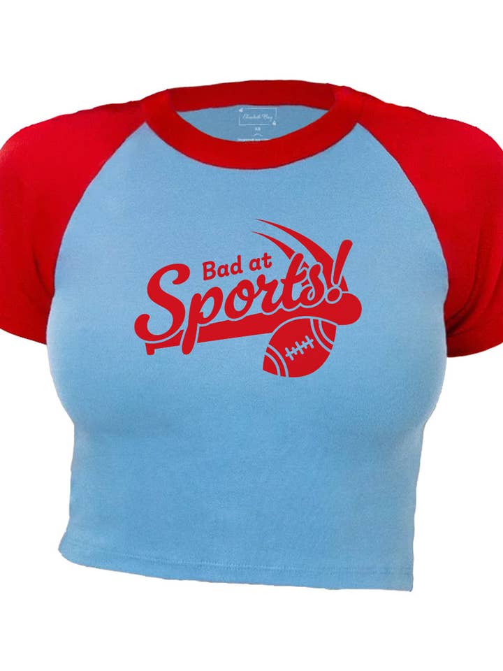 Mauvais en sport | T-shirt à manches raglan pour la vente par Elizabeth bay