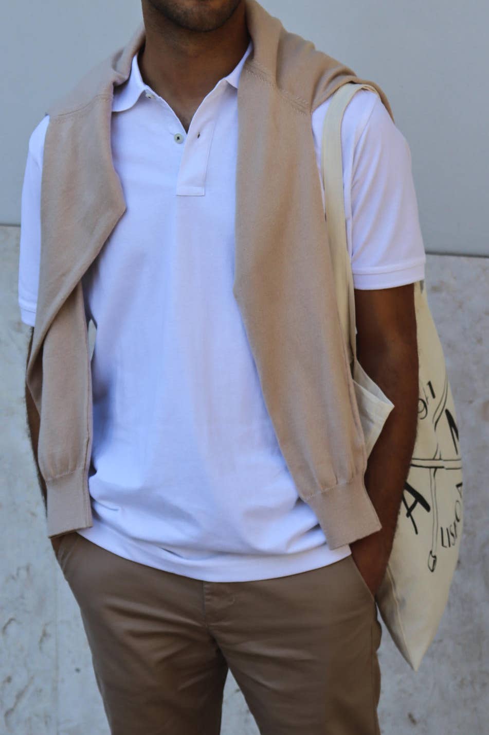 Cotton Pique Polo - White for wholesale on Faire2