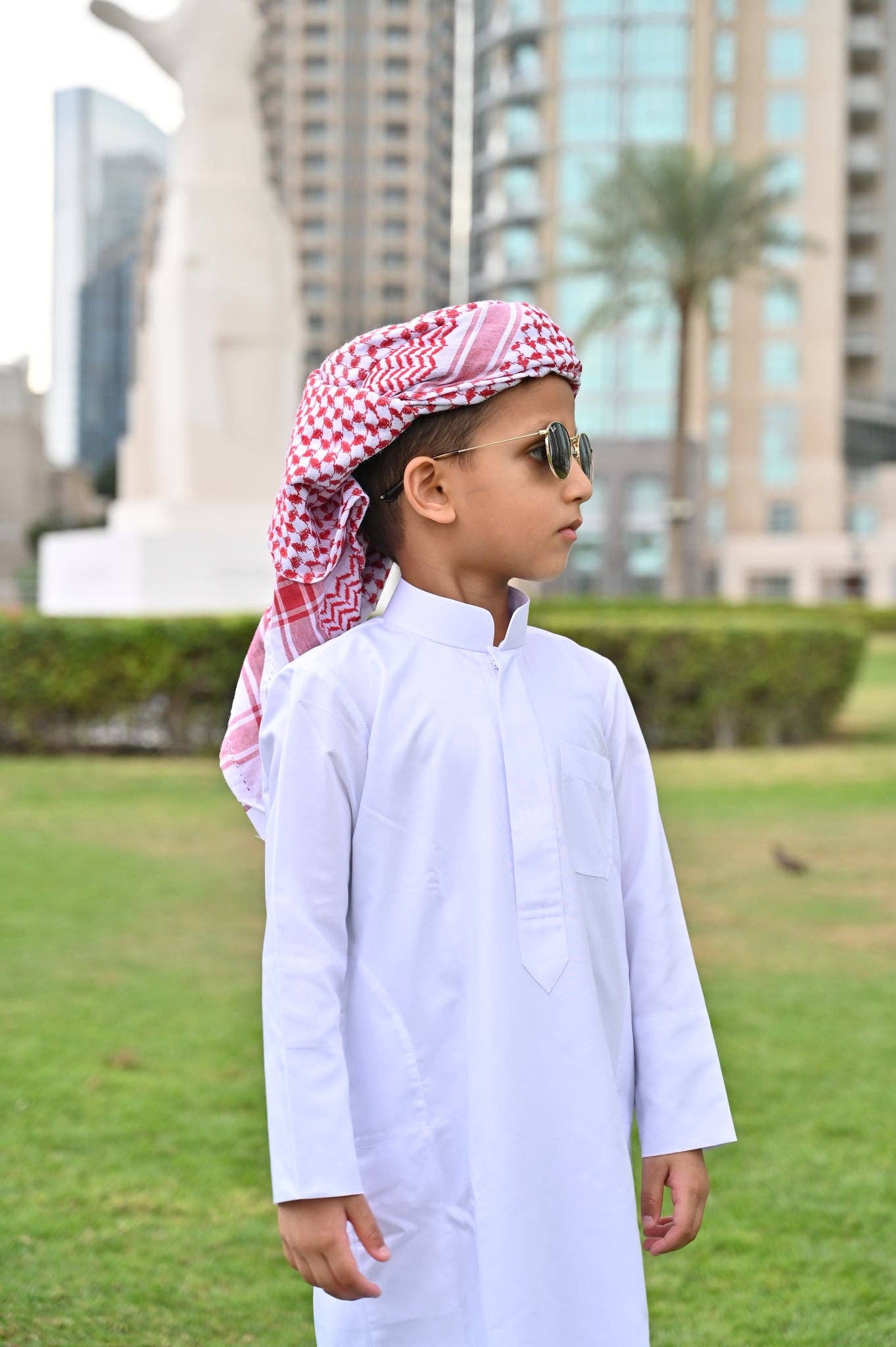 MY LITTLE JUBBA - Wholesale Jumpsuit - Baby - White Kuwaiti Baby Jubba1