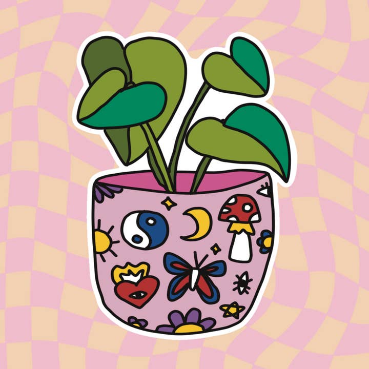 Vinyl klistermærke - Pothos for engroshandel hos Emmarose Heath Art