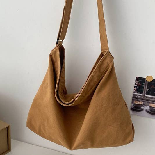 ACCITY - Wholesale Shoulder Bag - Women's - Crossbody Canvas Big Shoulder Bag_CWAB04207