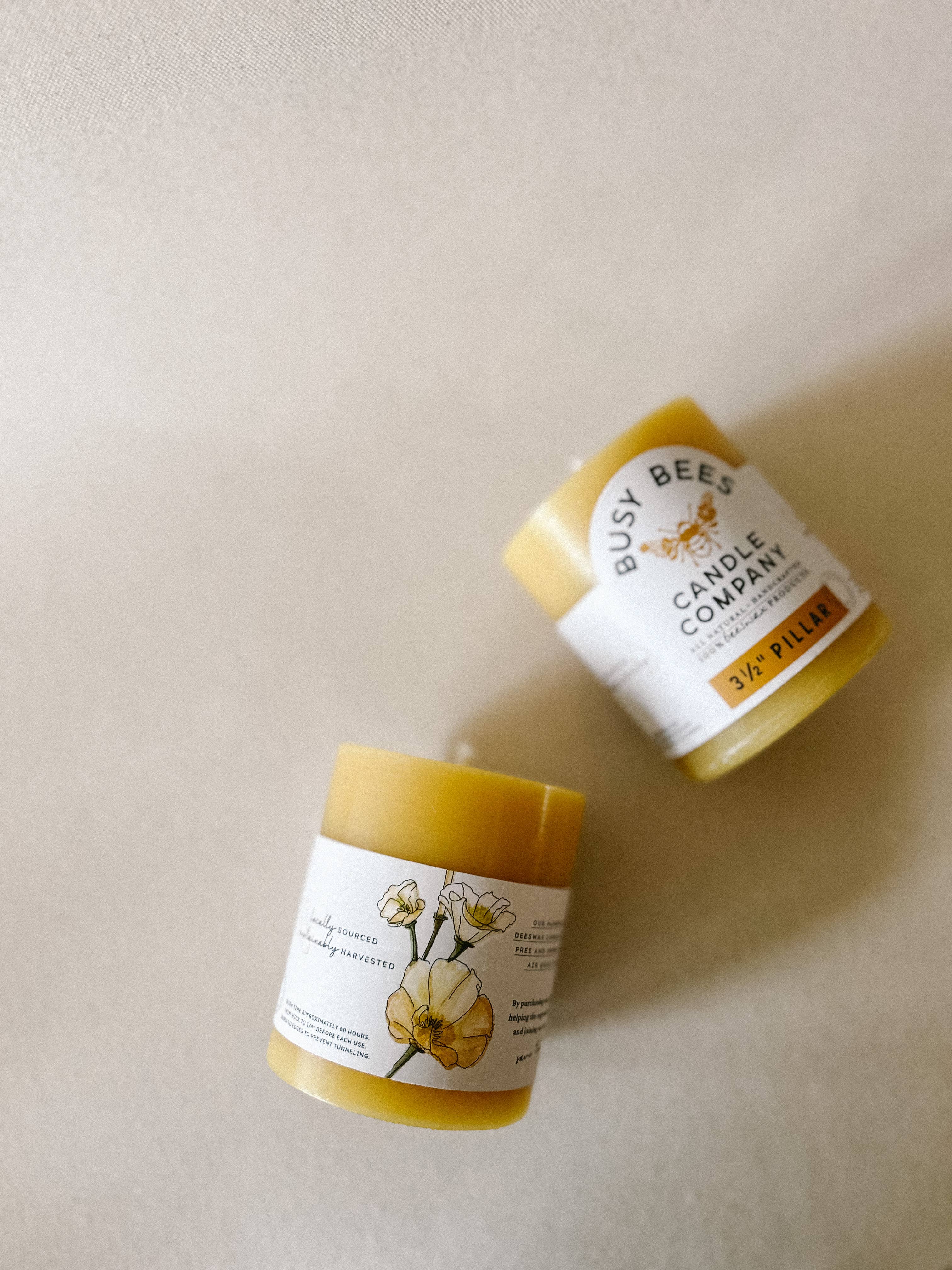 Busy Bees Candle Co. - Wholesale Pillar Candle - 3" x 3.5" Pillar Candle2