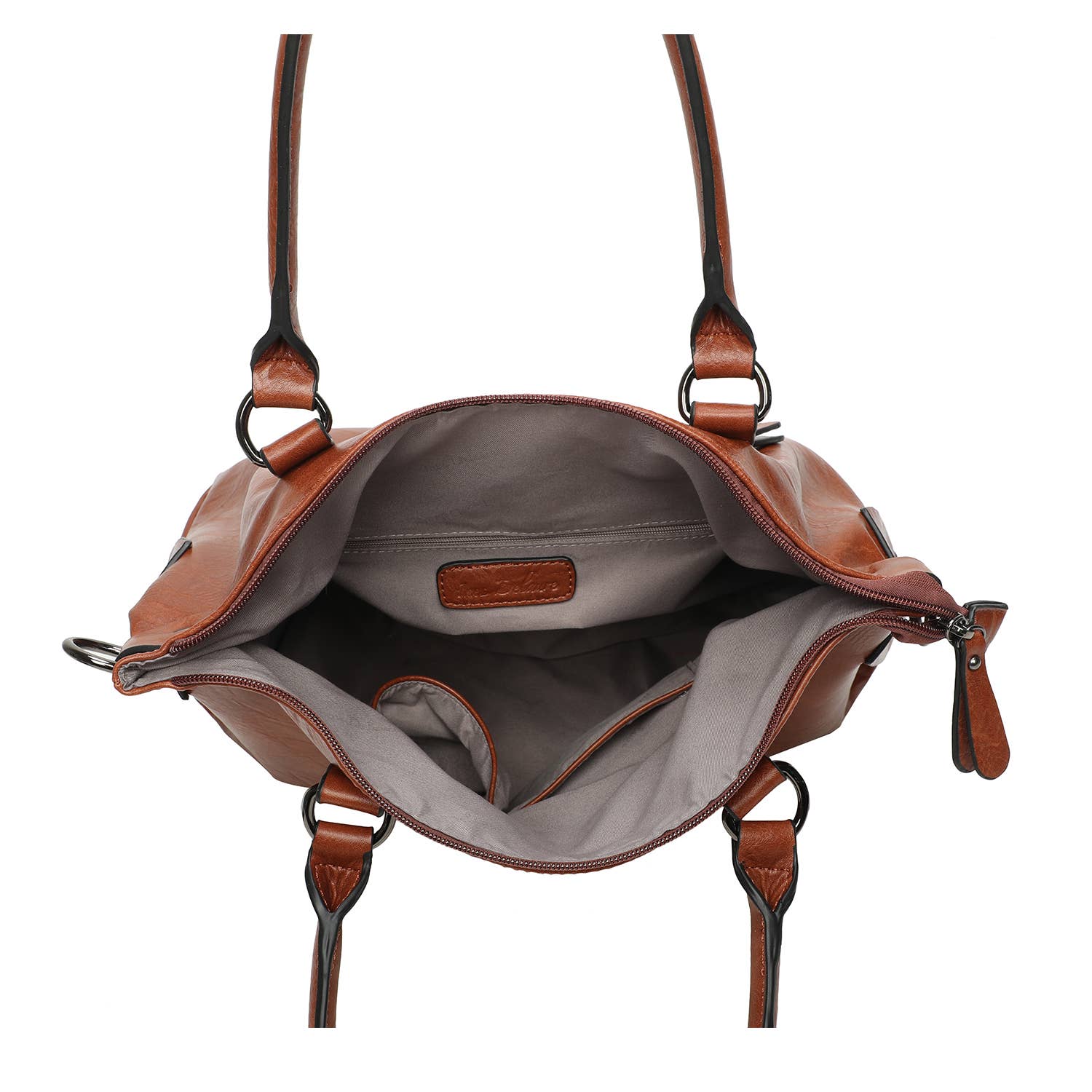 INES DELAURE – Großhandel Henkeltasche – Damen – Weiche Tragetasche mit Reißverschluss6