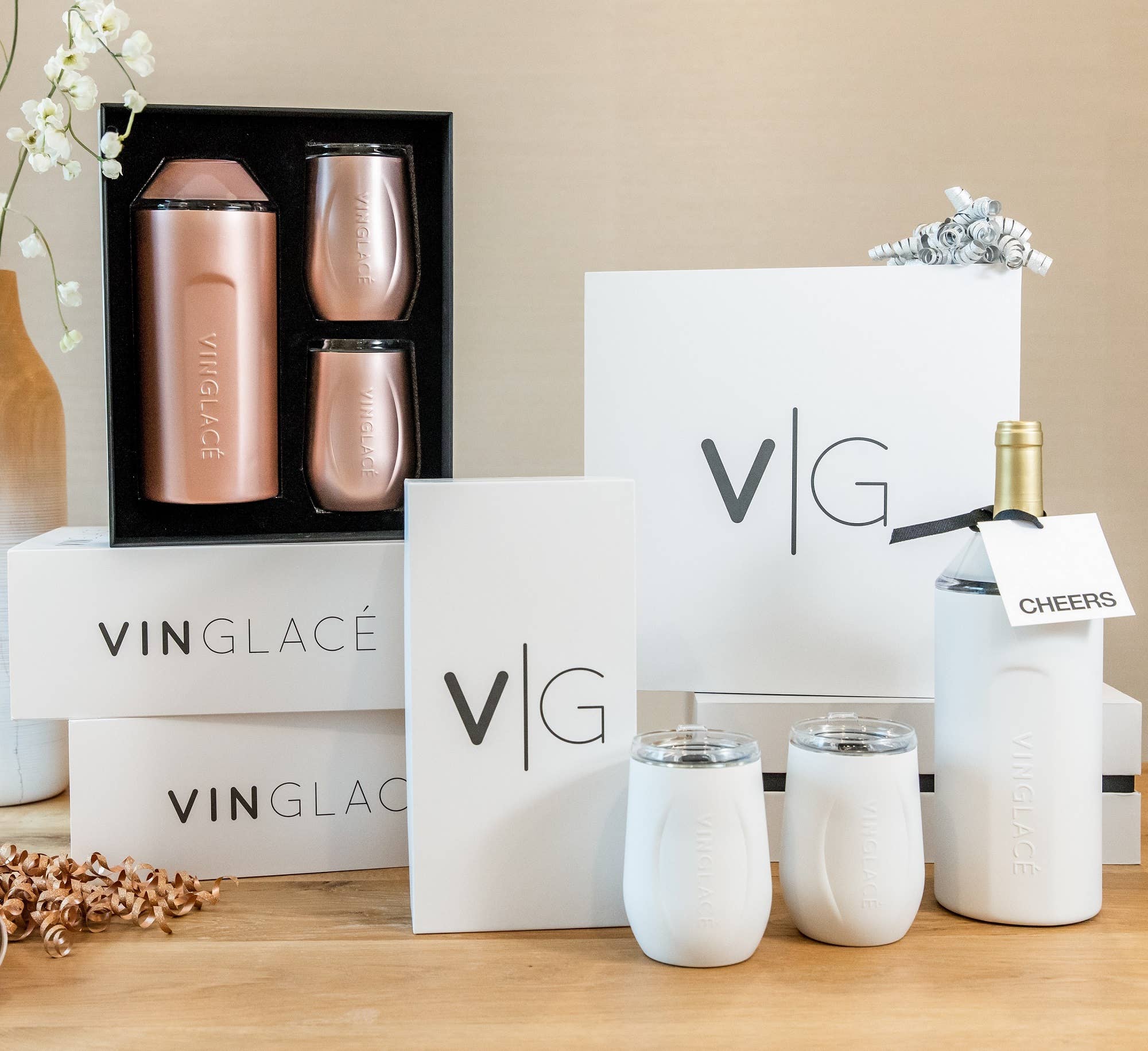 Vinglacé - Wholesale Wine Gift Bag - Wine Gift Sets with Glass Lined Wine Glasses4