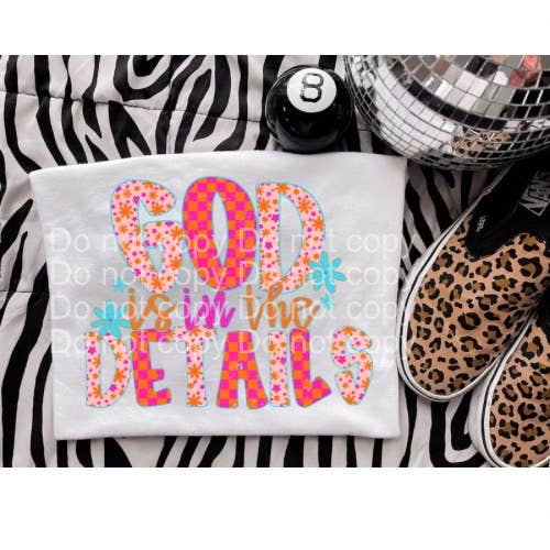 God is in the details tee for wholesale by Rustic Rose Western Boutique