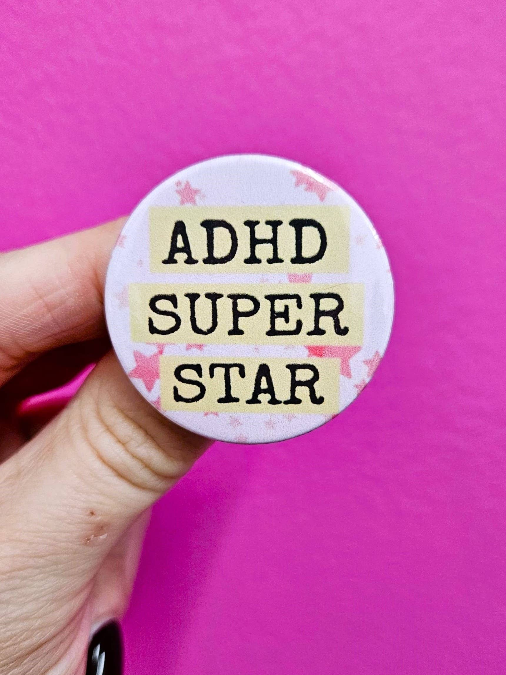 Paula and the Pencils – wholesale Brooch – ADHD Superstar Badge0