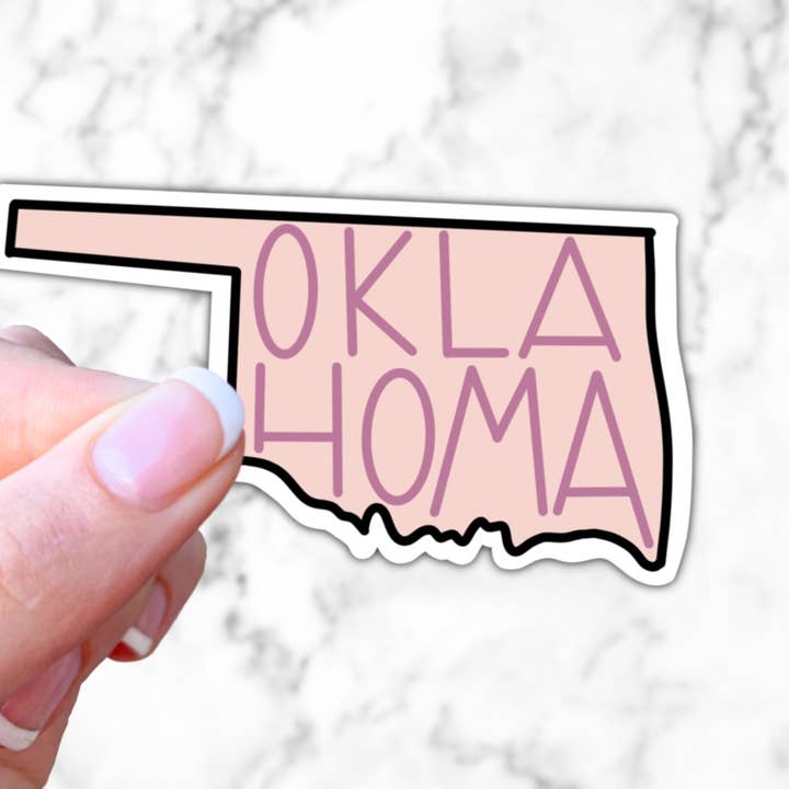 Autocollant État de l'Oklahoma pour la vente par Simply Fangirl Designs
