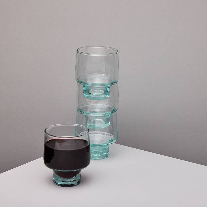 LOW WINE GLASS SET for wholesale by The Atlas Works
