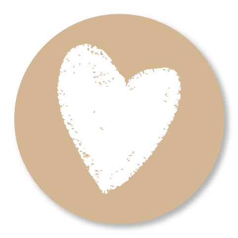 Círculo Pared Corazón Blanco Natural para venta al por mayor de Kleine Binky