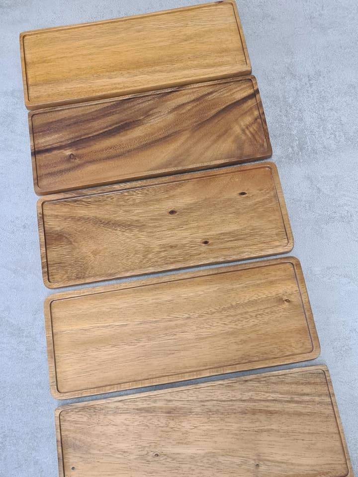 Acacia Rectangle Tray LARGE for wholesale by Masons jars