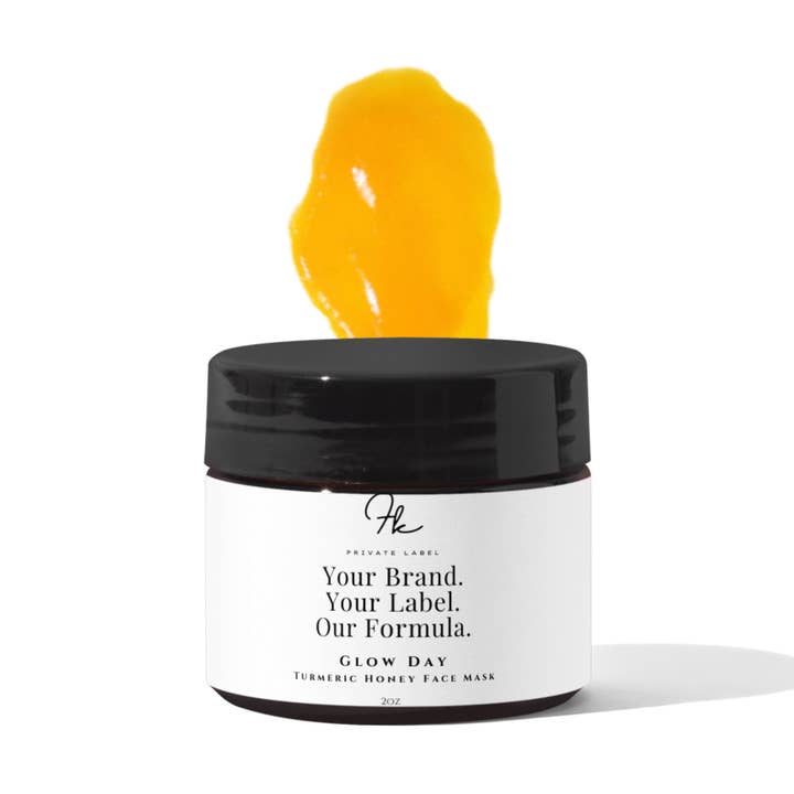Glow Day Turmeric + Honey Face Mask for wholesale by FK Private Label Labs