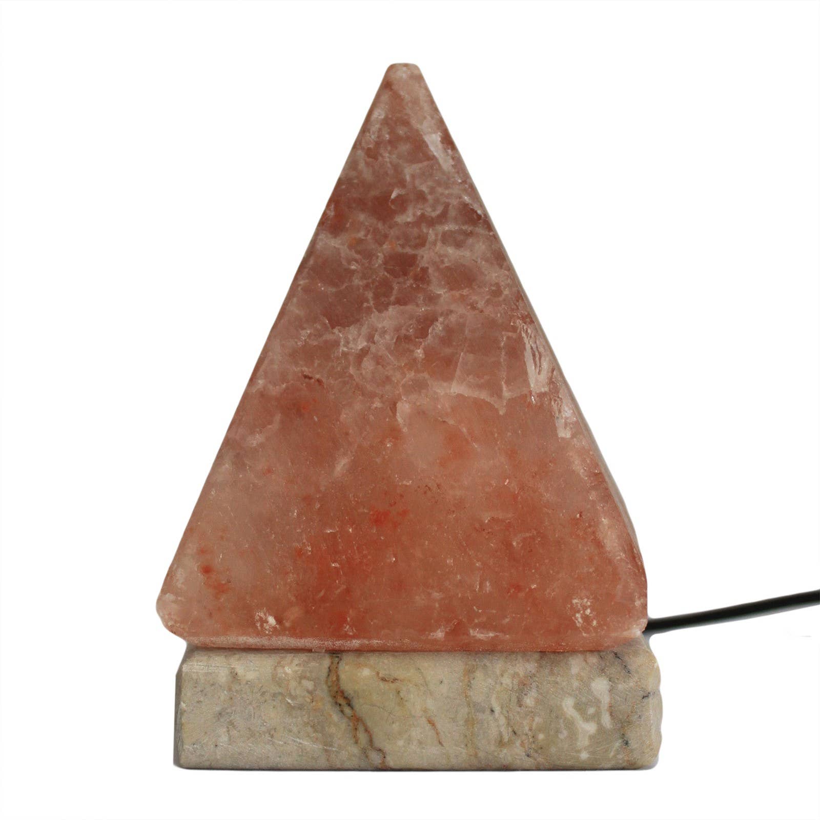 Ancient Wisdom – wholesale Salt lamp – Quality USB Pyramid Salt Lamp - 9 cm (single)0