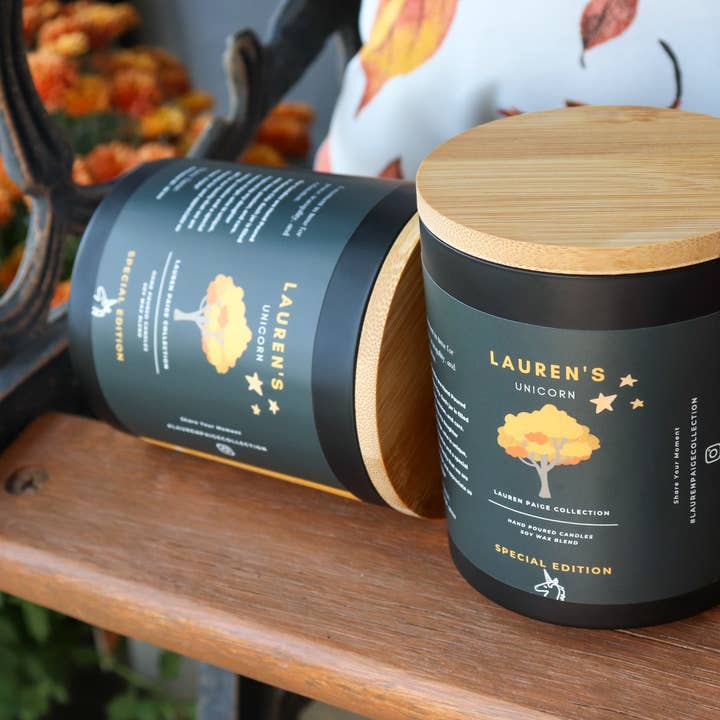Unicorno di Lauren | 3ª Edizione | Miscela di Cera di Soia + Cocco per la vendita all'ingrosso da parte di Lauren Paige Collection