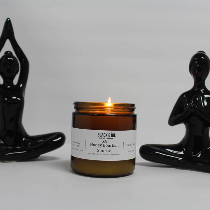 Honey Bourbon Sunrise Candle for wholesale by Black Girl Candle Company®