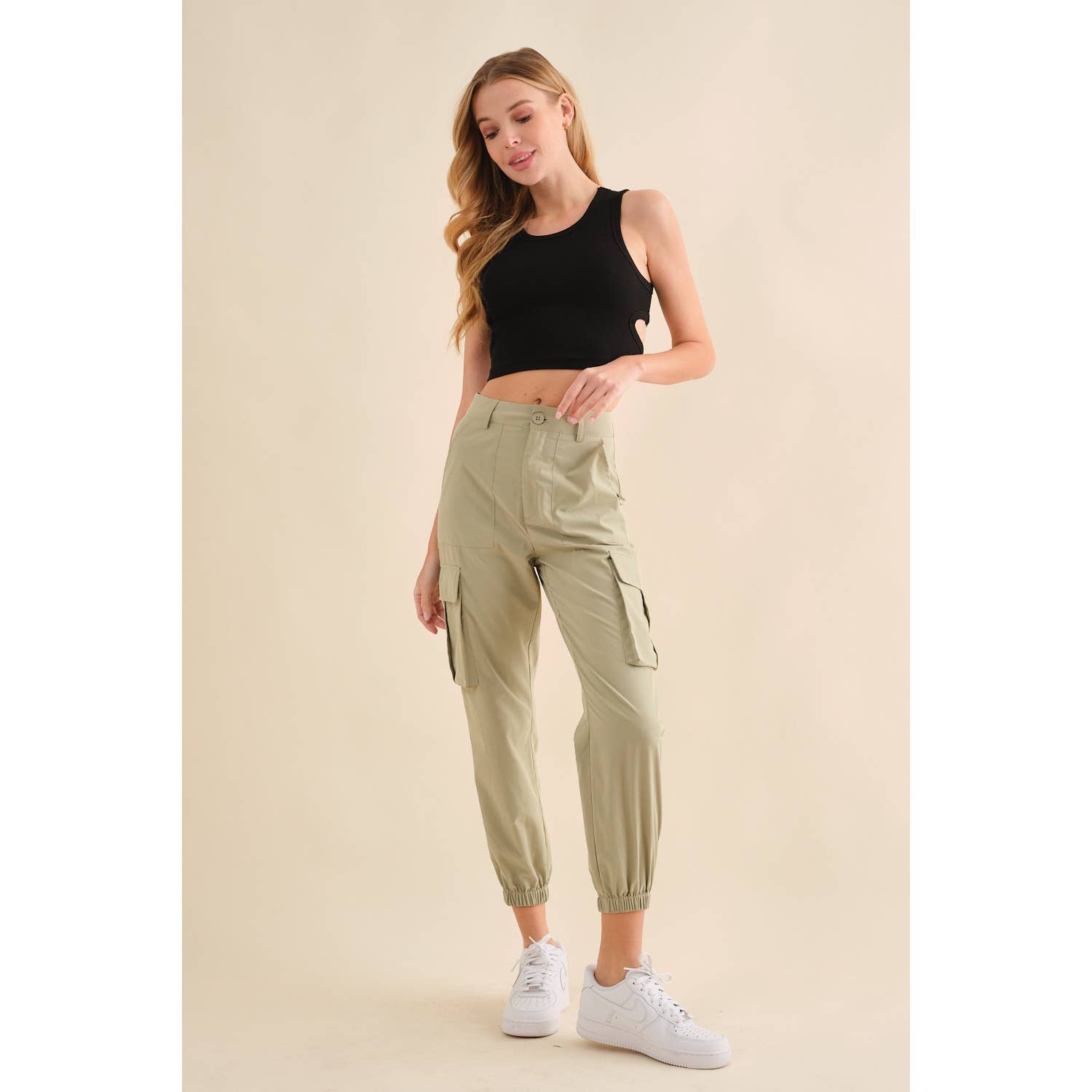 Hersy - Wholesale Athletic Sweatpants/Joggers - Women's - Cargo Jogger Pants-HP00297