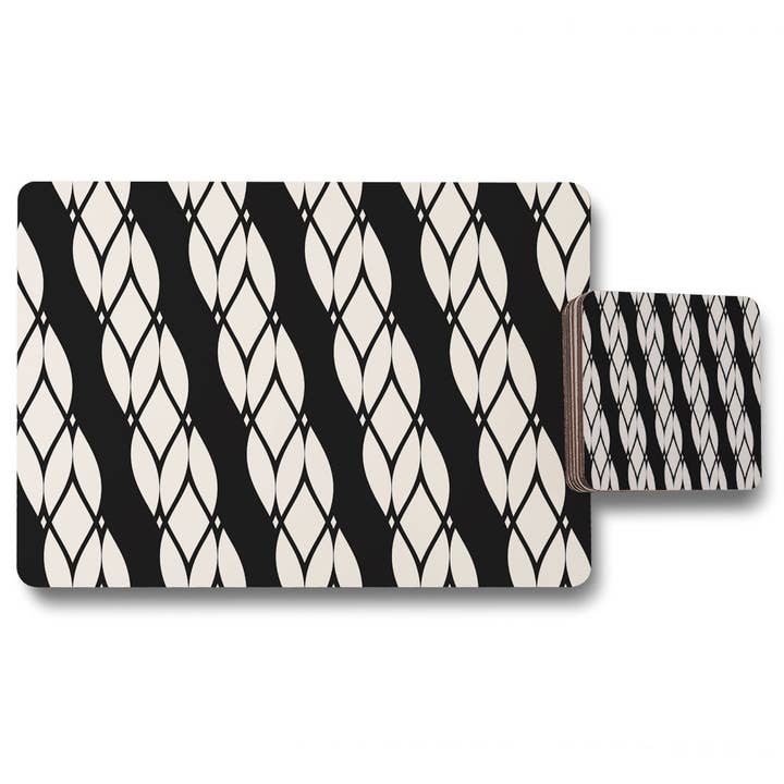 Geometric Rope Pattern (Placemat & Coaster Set) for wholesale by Benjamin Tate Design